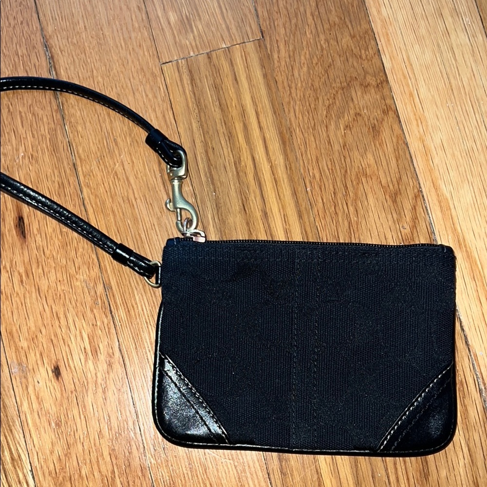Coach Black Wristlet